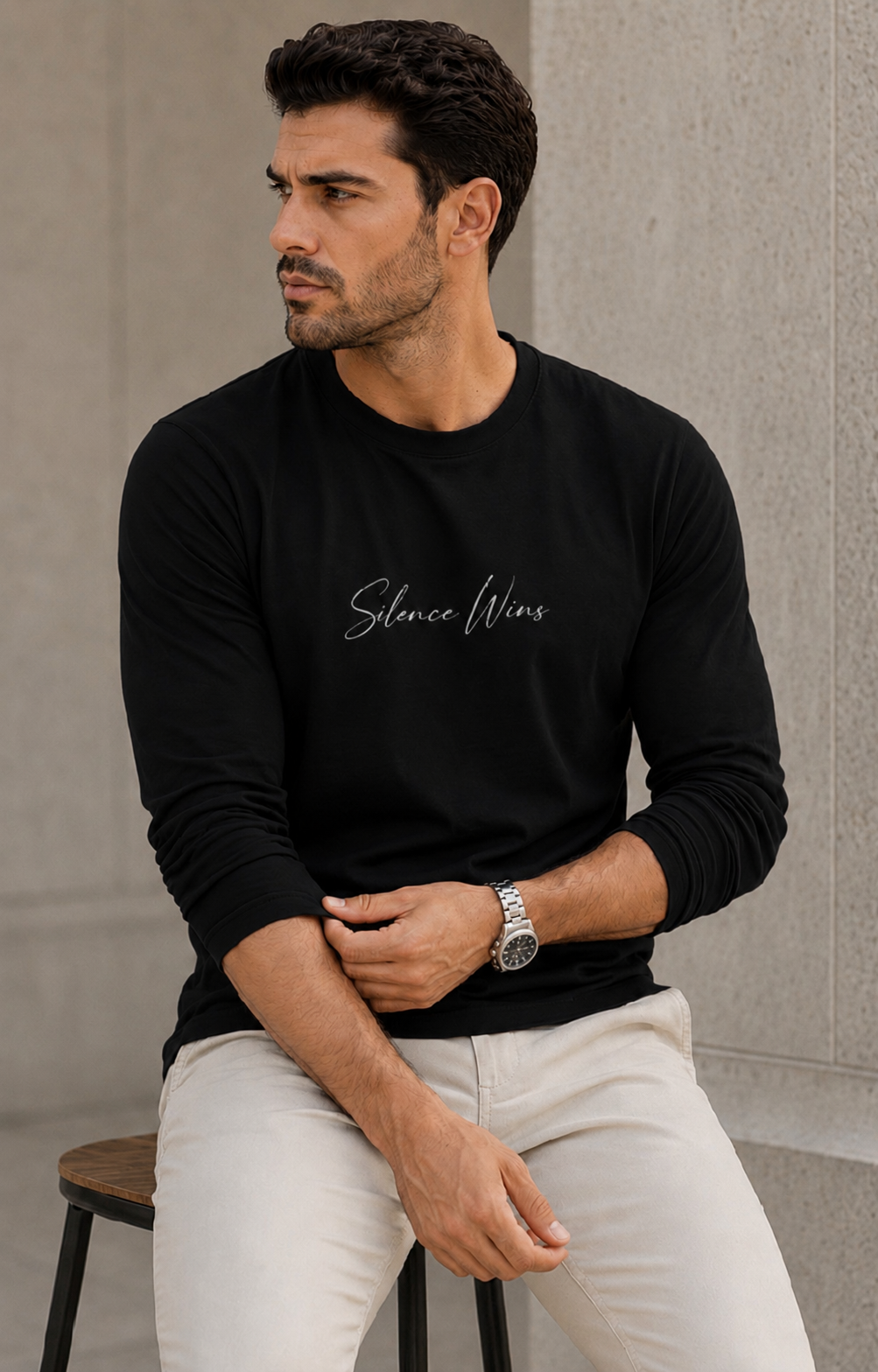 VELTOR Core — Silence Wins Long Sleeve Tee