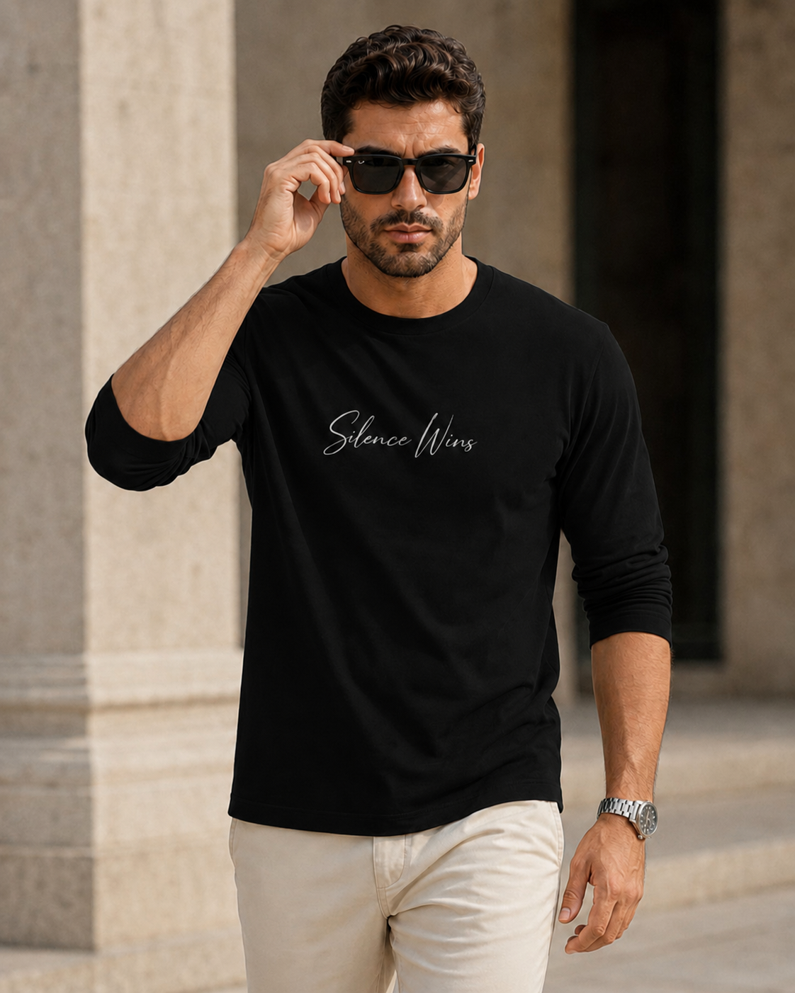 VELTOR Core — Silence Wins Long Sleeve Tee
