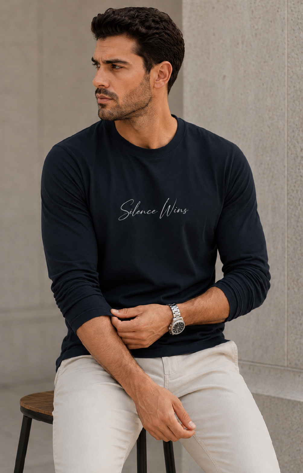 VELTOR Core — Silence Wins Long Sleeve Tee