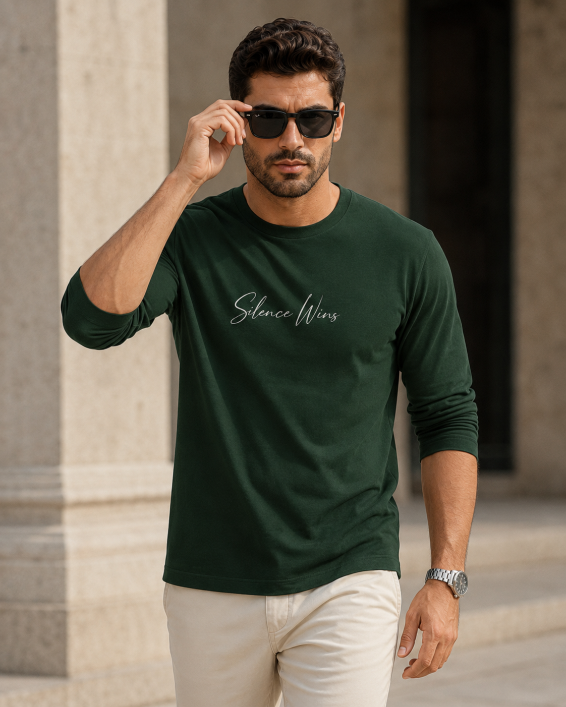 VELTOR Core — Silence Wins Long Sleeve Tee
