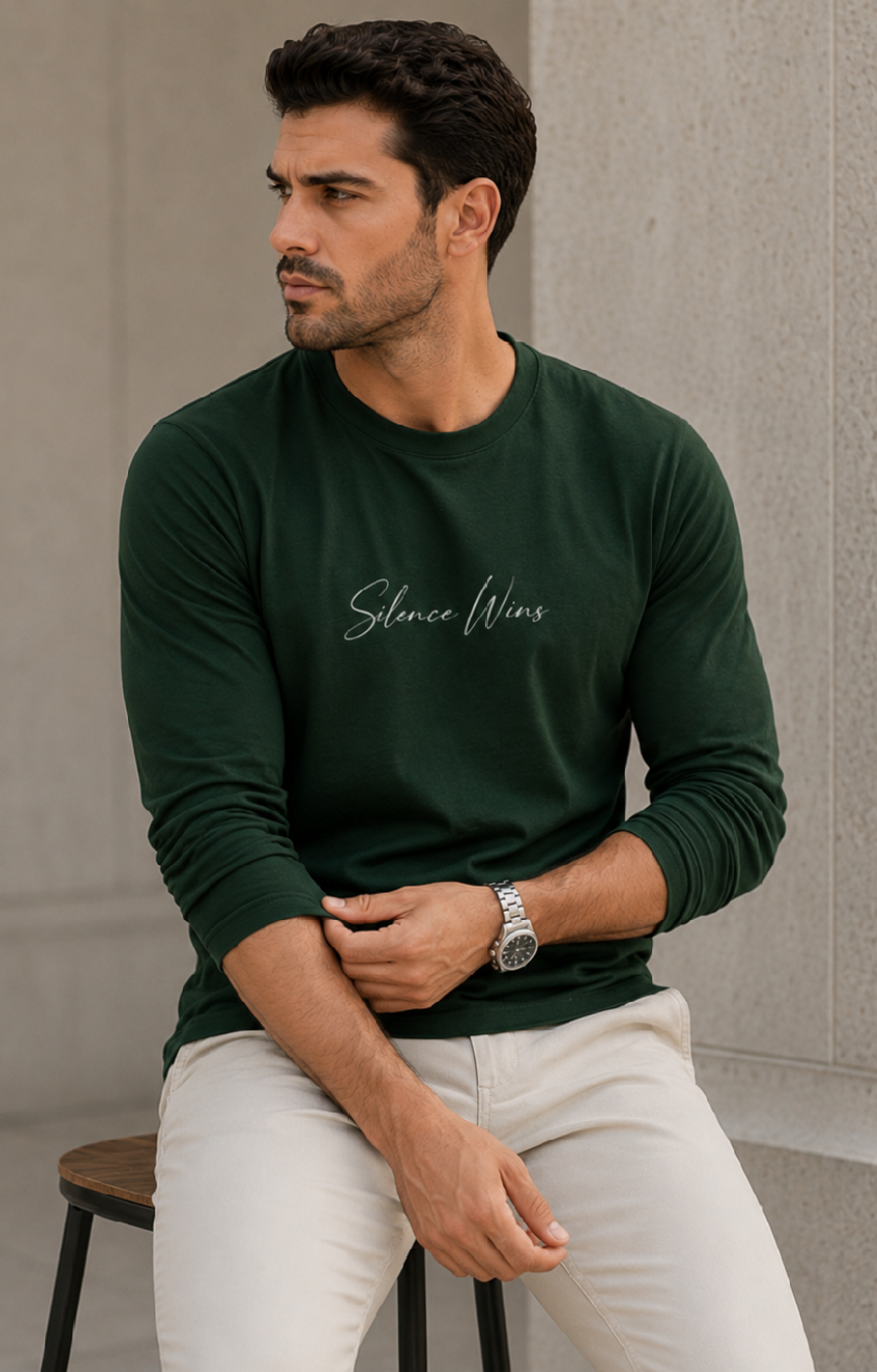 VELTOR Core — Silence Wins Long Sleeve Tee