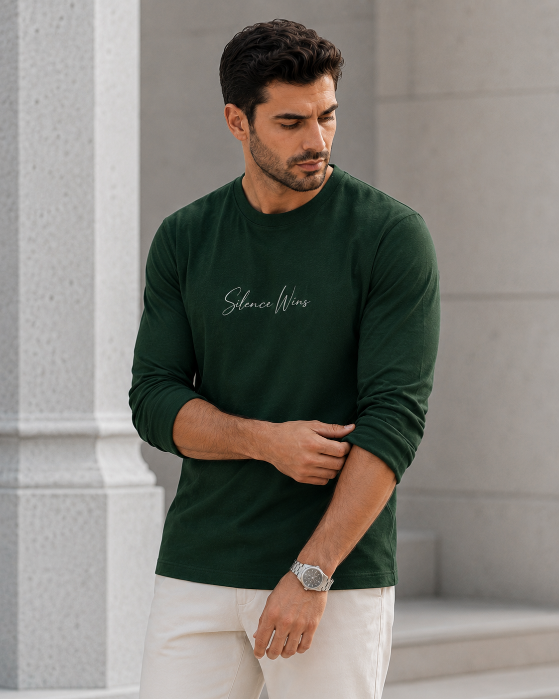 VELTOR Core — Silence Wins Long Sleeve Tee