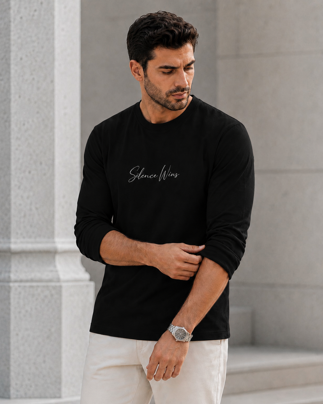 VELTOR Core — Silence Wins Long Sleeve Tee