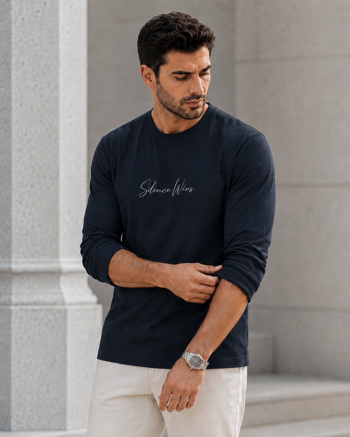 VELTOR Core — Silence Wins Long Sleeve Tee